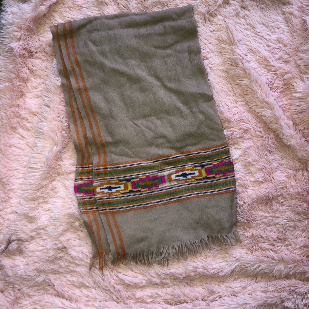 J. Crew Colorful Aztec Scarf